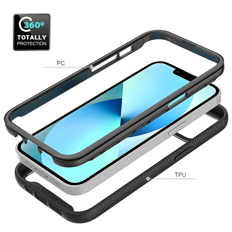 For iPhone 15 Plus Starry Sky Solid Color Series Shockproof PC + TPU Case