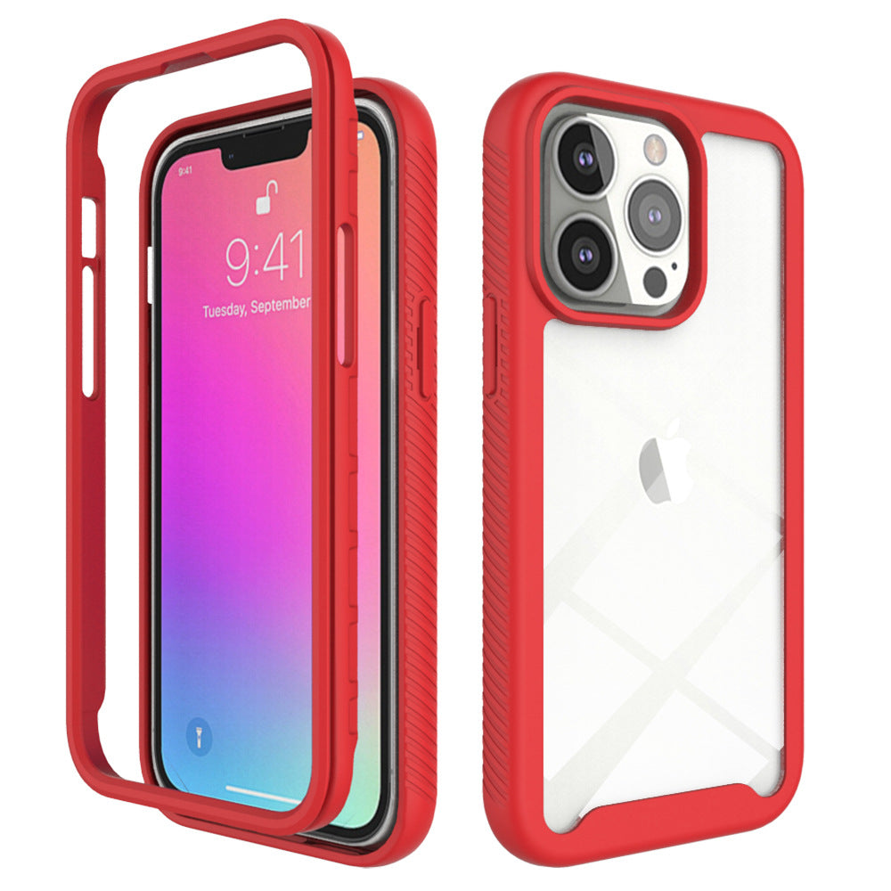 For iPhone 15 Pro Max Starry Sky Solid Color Series Shockproof PC + TPU Case