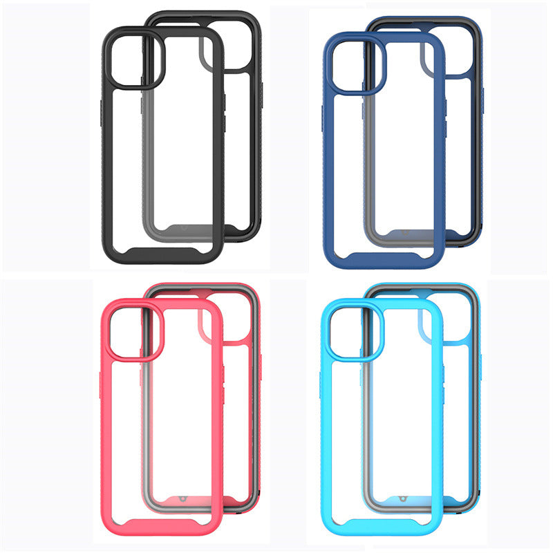For iPhone 15 Plus Starry Sky Solid Color Series Shockproof PC + TPU Case