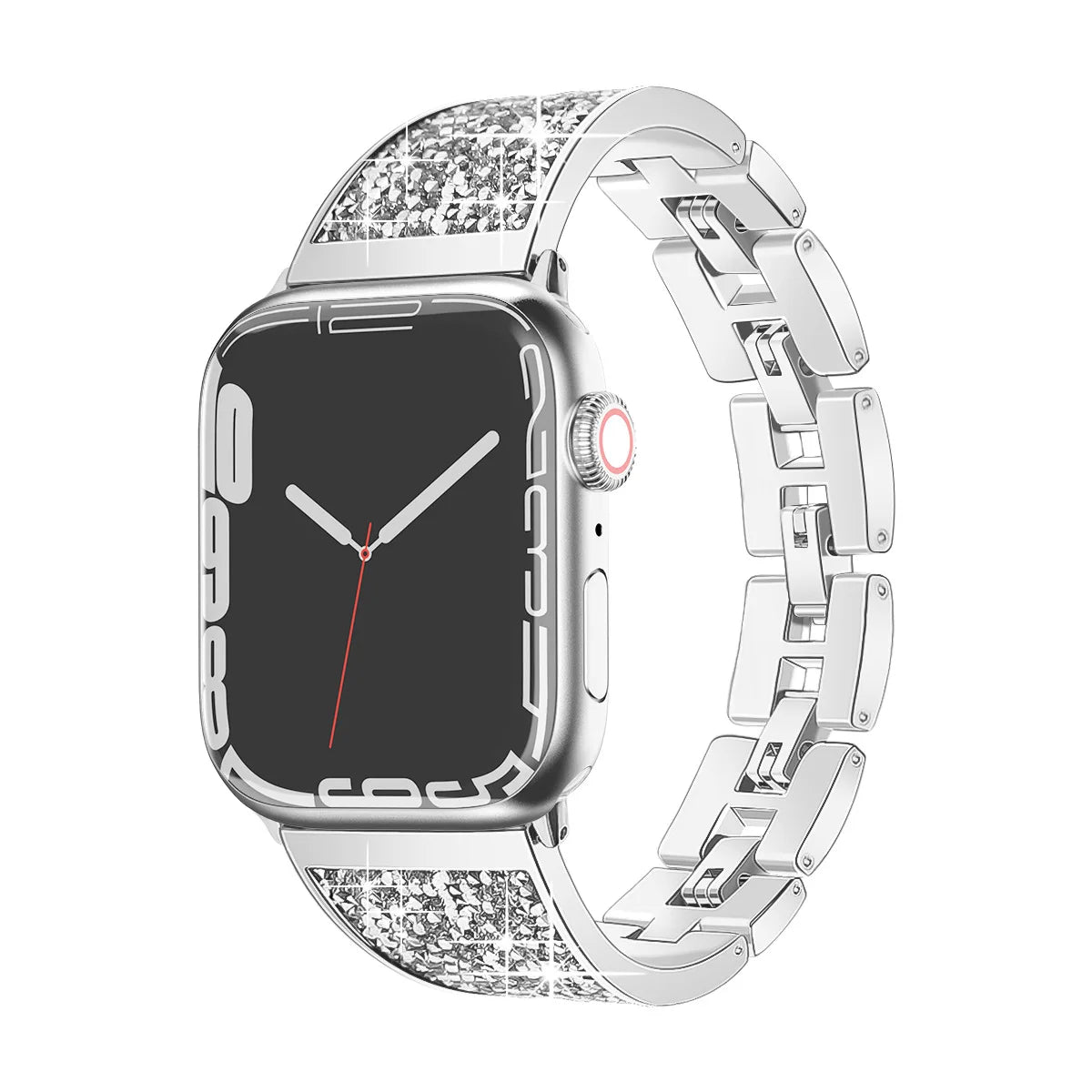 Luxury Chain Strap for Apple Watch Band 38mm~49mm Loop Bracelet Diamond Wrist Watchband for IWatch Series Ultra 8 7 6 5 4321 SE