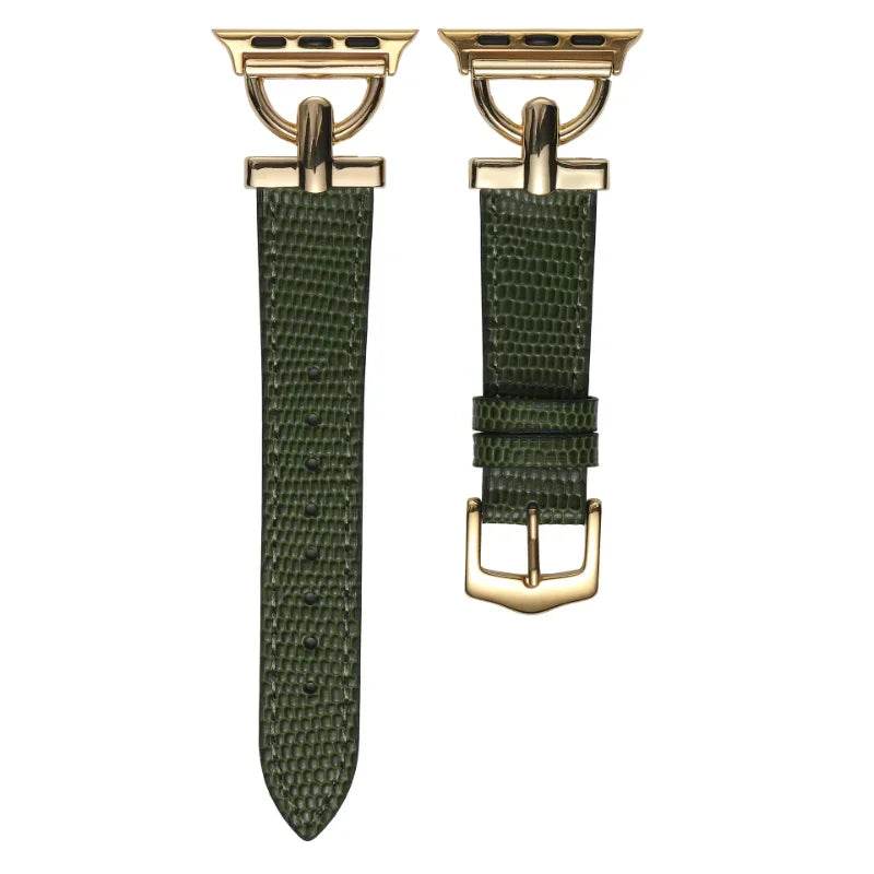 Leather Strap For Apple Watch Band 41mm 45 44 40mm 42 38mm Metal Buckle Design Watchband Bracelet For iWatch 7 SE 6 3 4 5