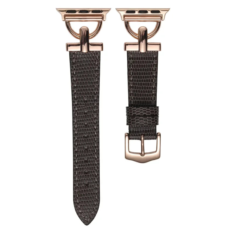 Leather Strap For Apple Watch Band 41mm 45 44 40mm 42 38mm Metal Buckle Design Watchband Bracelet For iWatch 7 SE 6 3 4 5