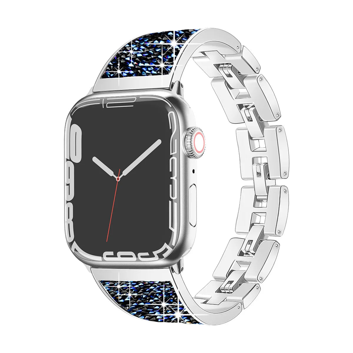 Luxury Chain Strap for Apple Watch Band 38mm~49mm Loop Bracelet Diamond Wrist Watchband for IWatch Series Ultra 8 7 6 5 4321 SE