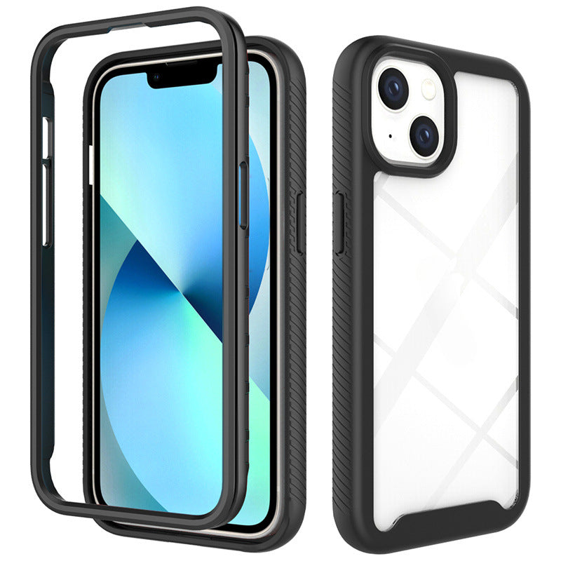 For iPhone 15 Plus Starry Sky Solid Color Series Shockproof PC + TPU Case