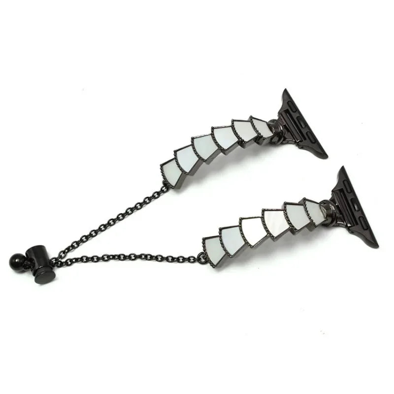Metal Shell Srap for Apple Watch Band 7 41mm 45mm Bracelet for iwatch series SE 5 4 40mm 42mm 38mm 44mm correa Watchband