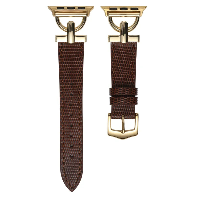 Leather Strap For Apple Watch Band 41mm 45 44 40mm 42 38mm Metal Buckle Design Watchband Bracelet For iWatch 7 SE 6 3 4 5