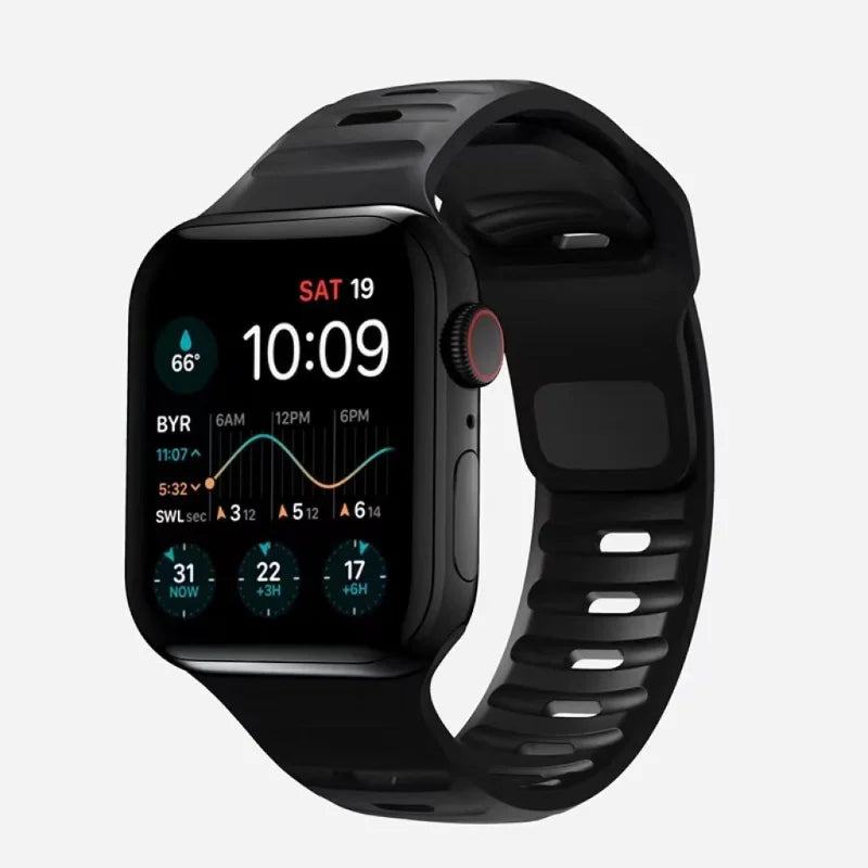 Silicone Strap For Apple Watch Band 44mm 45mm 42mm 40mm Sport Band Watchband Bracelet Iwatch Serise 8 7 6 5 4 Se Ultra Band 49mm