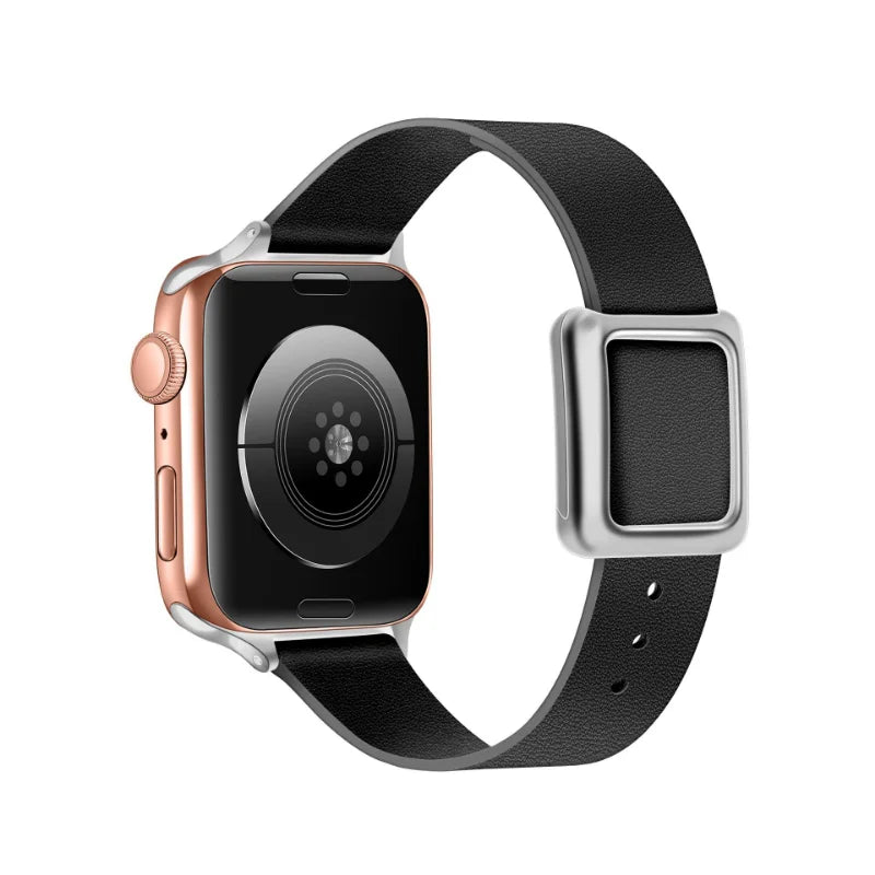 Luxury Leather watch band for apple watch band 45mm 44mm 49mm  40mm 42mm correa for iWatch series 5 6 4 3 SE 7 8 ultra bracelet